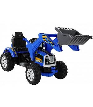 Tractor Eléctrico Infantil Bucket 12v Con Pala, 2X45W, Color Azul (Sin Mando RC) - LE3406